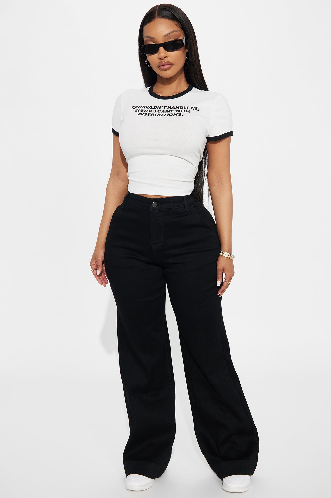 Margot Stretch Trouser Jeans - Black