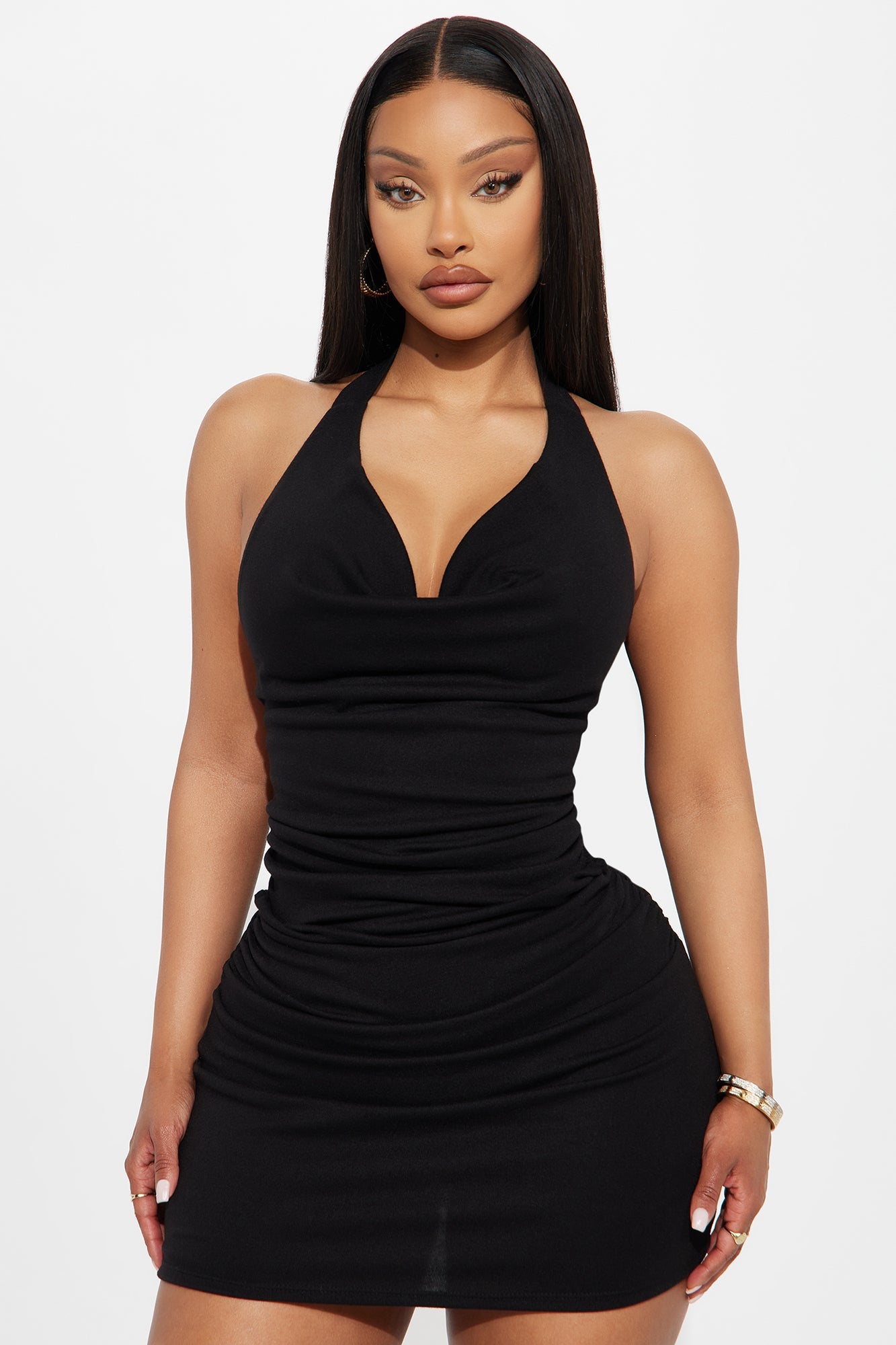 Jax Double Lined Mini Dress - Black