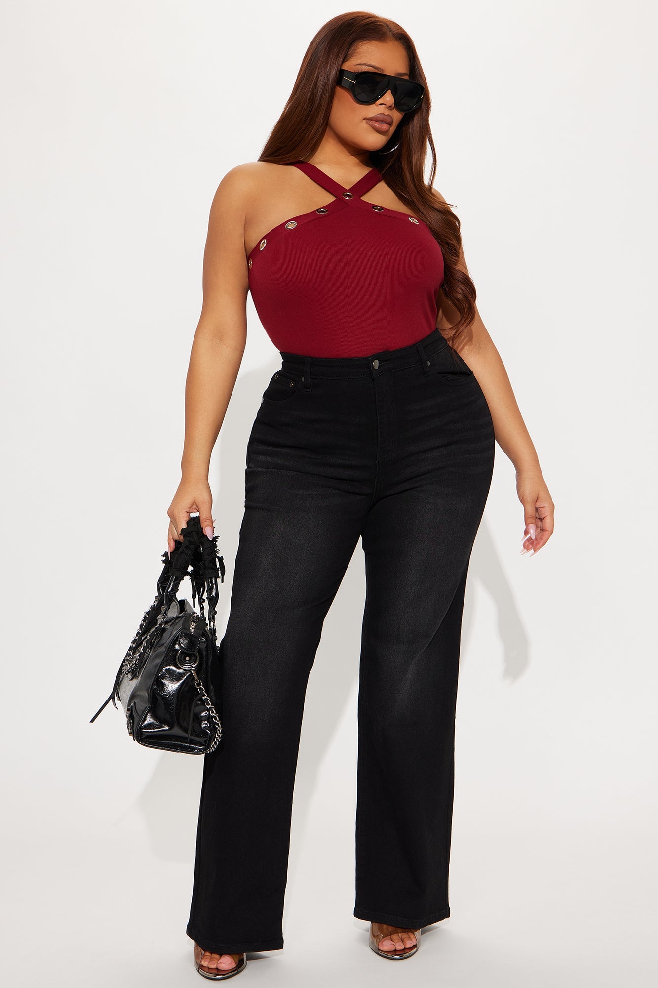Everyday Basic Straight Leg Denim Jeans - Black