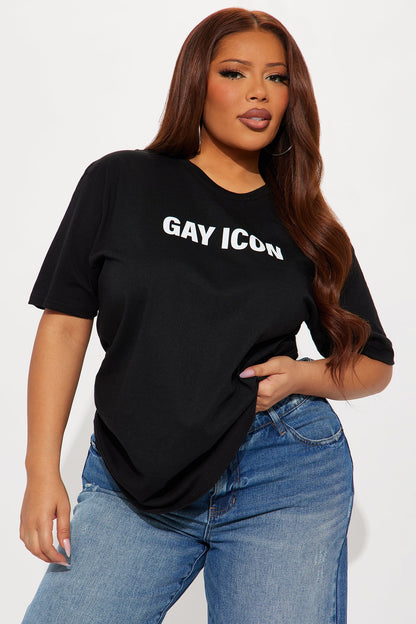 Gay Icon Tee - Black