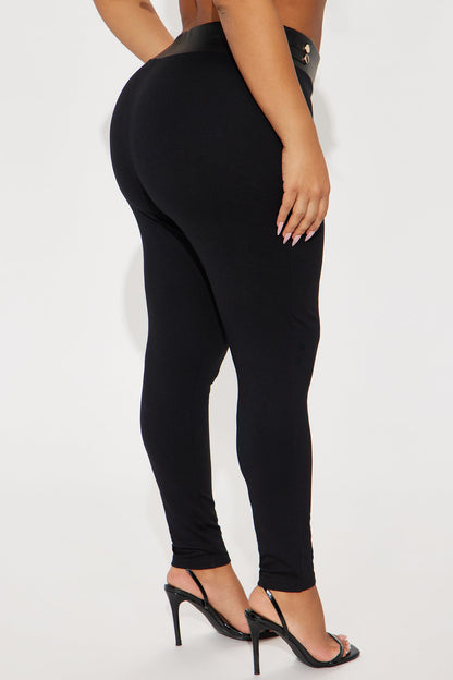 Kendra Ponte Leggings - Black