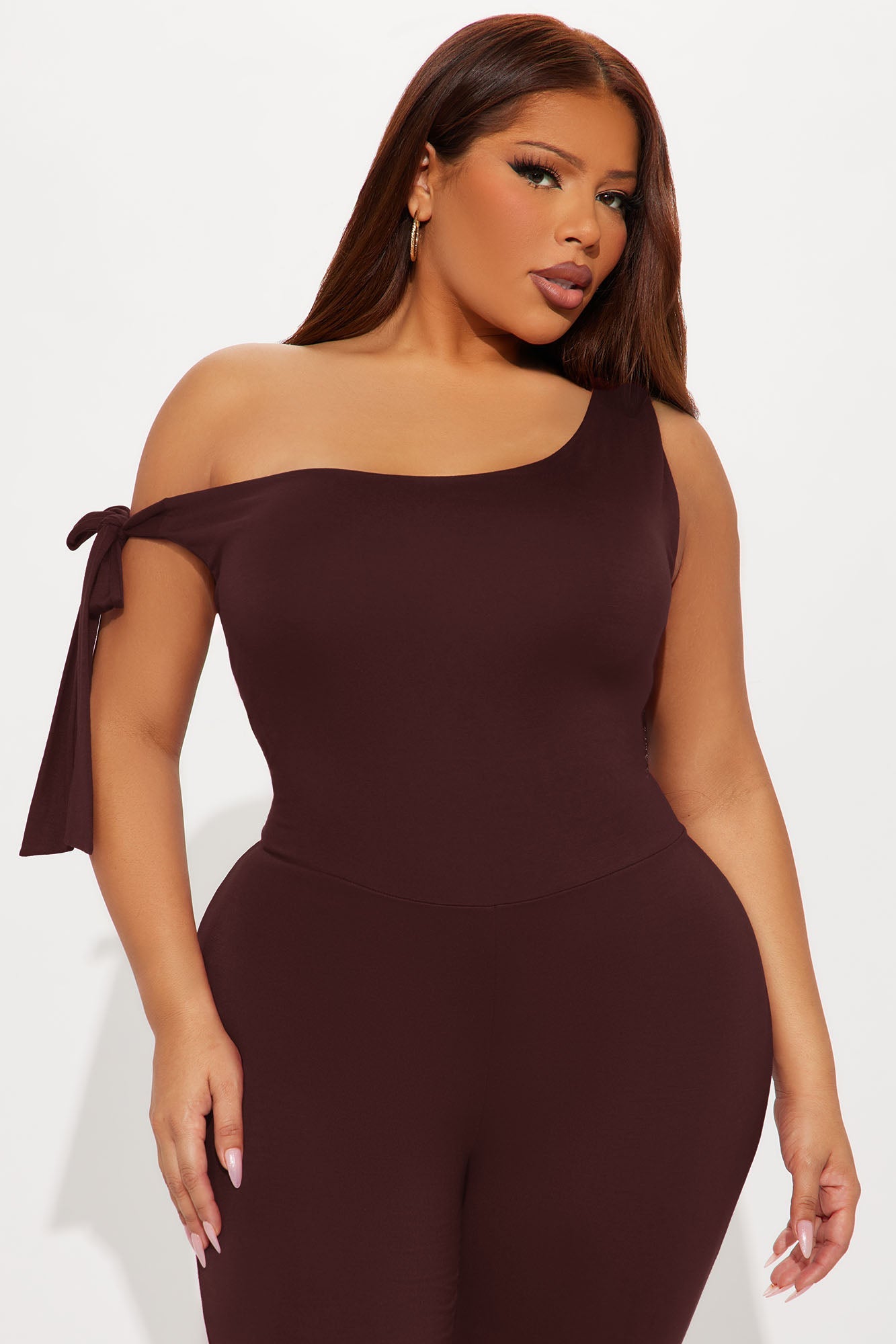 Sweet Like Candy Capri Jumpsuit - Chocolate