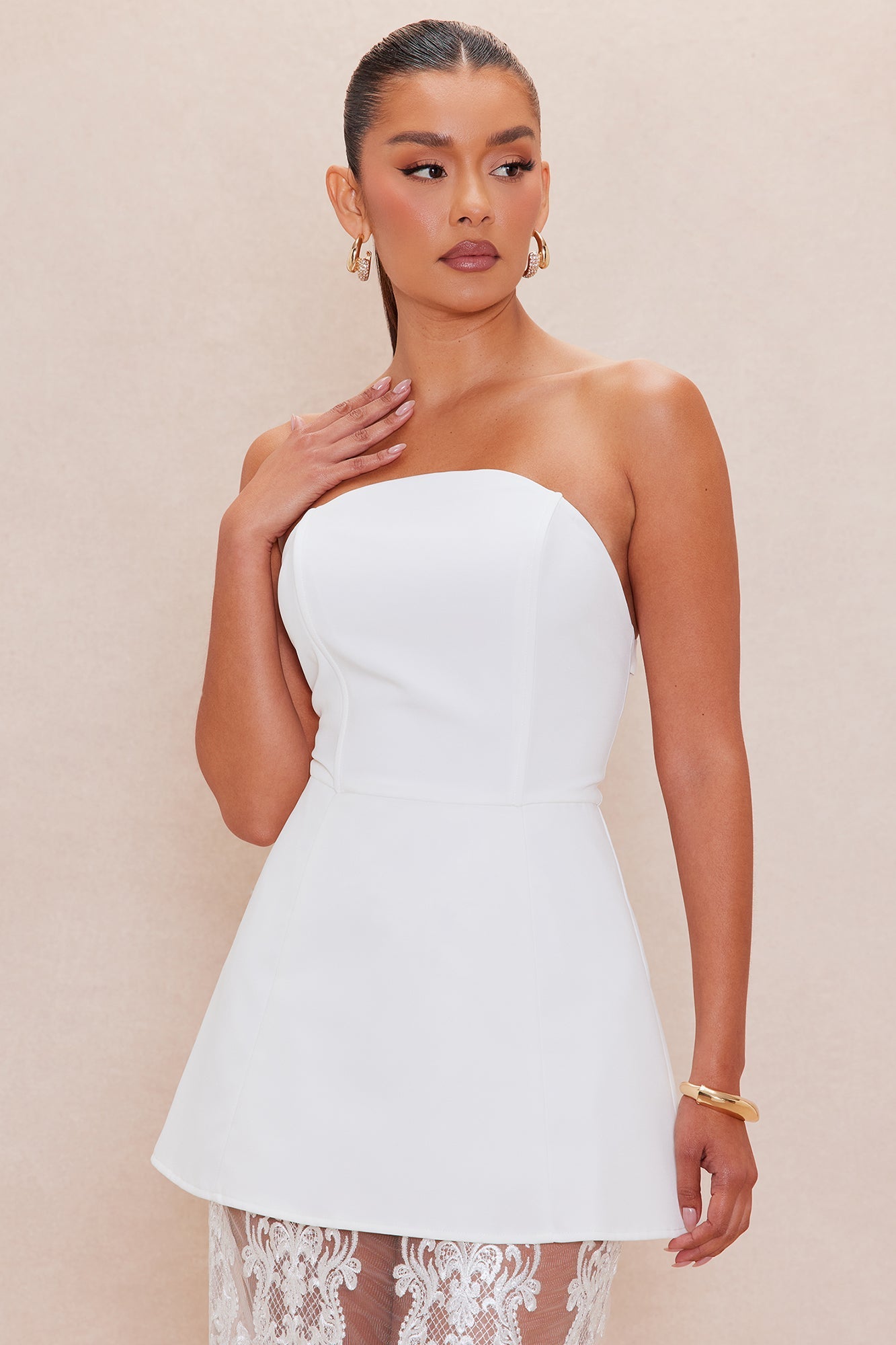Sarah Embroidered Maxi Dress - White