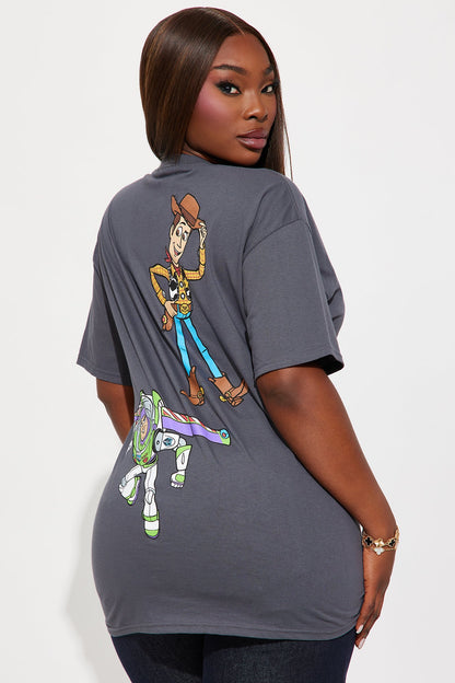 Toy Story Multi Hit Oversized Tee - Dark Grey