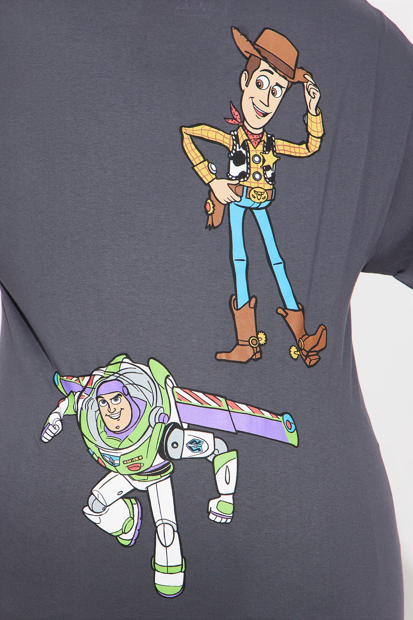 Toy Story Multi Hit Oversized Tee - Dark Grey