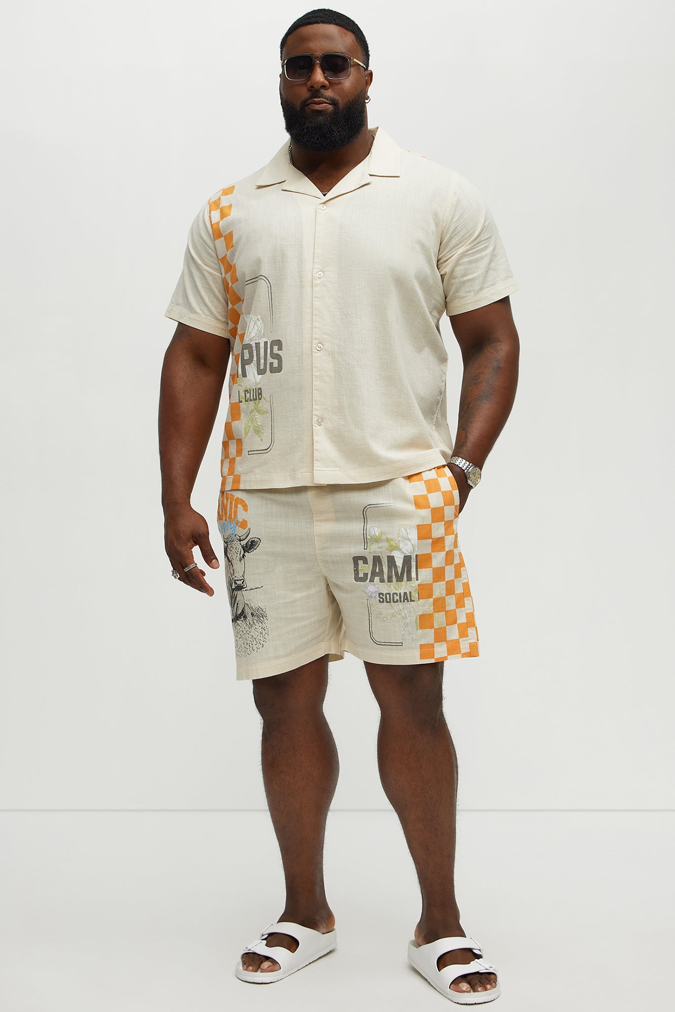 Groves Relaxed Drawstring Shorts - Cream