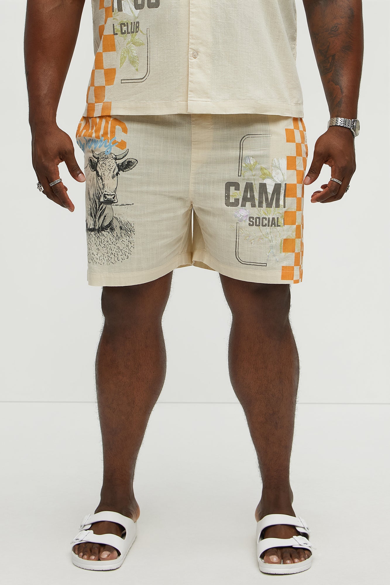 Groves Relaxed Drawstring Shorts - Cream