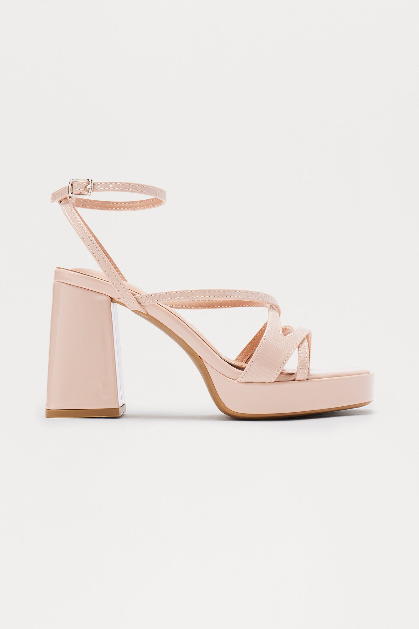 Jemmy Ankle Strap Heels - Beige
