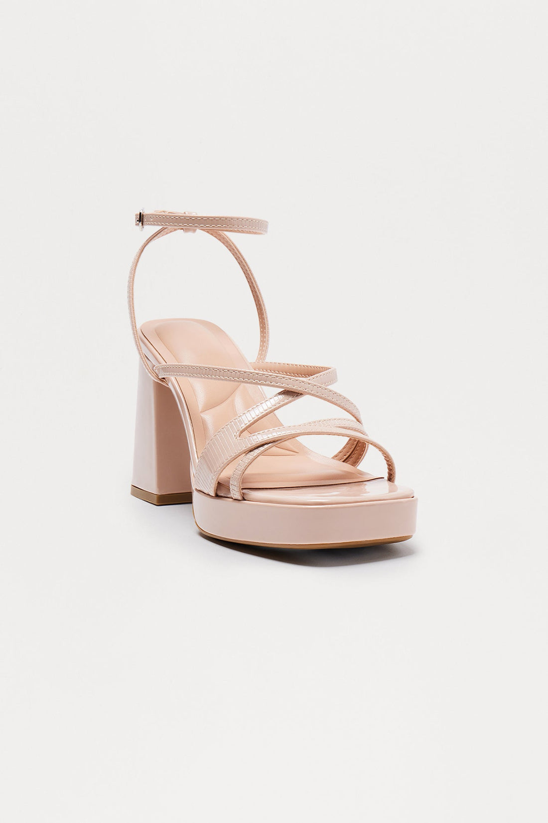 Jemmy Ankle Strap Heels - Beige