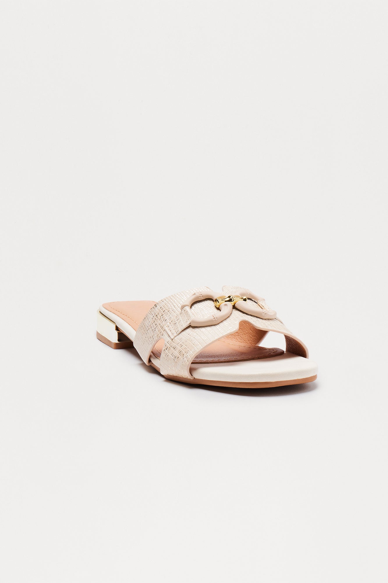 Rows Hardware Slip On Sandals - Beige