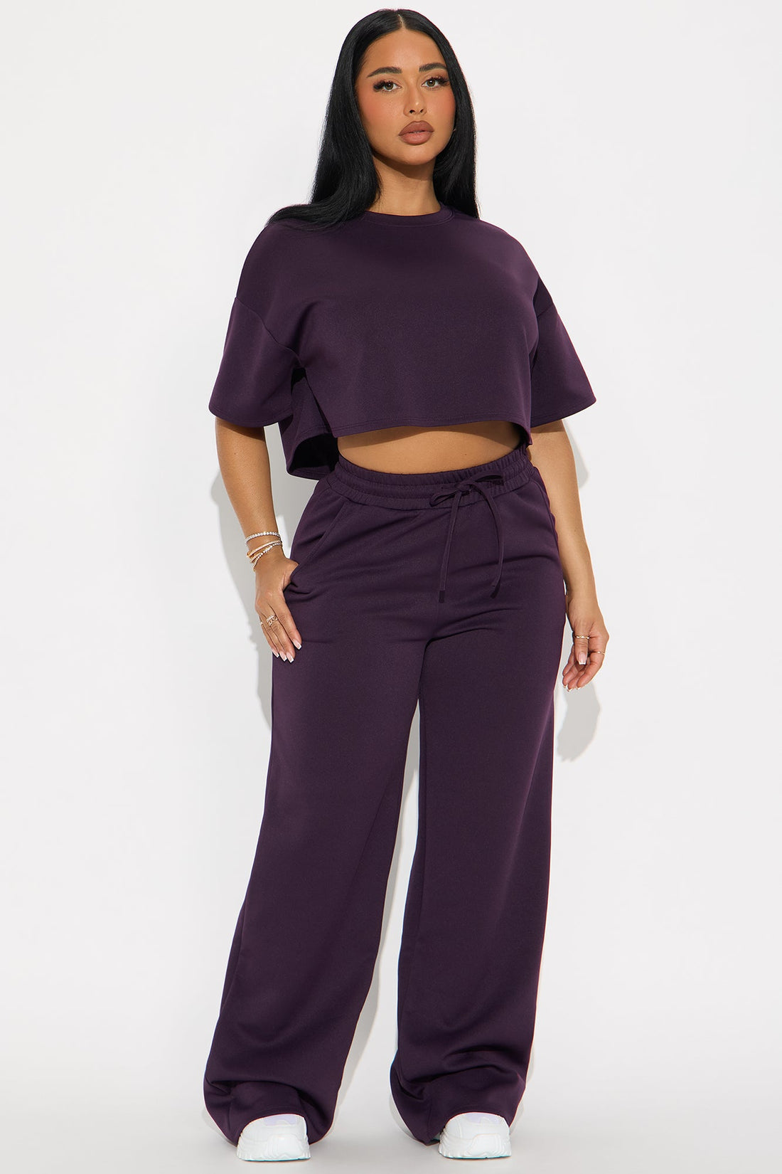 Weekend Flow Scuba Pant Set - Purple