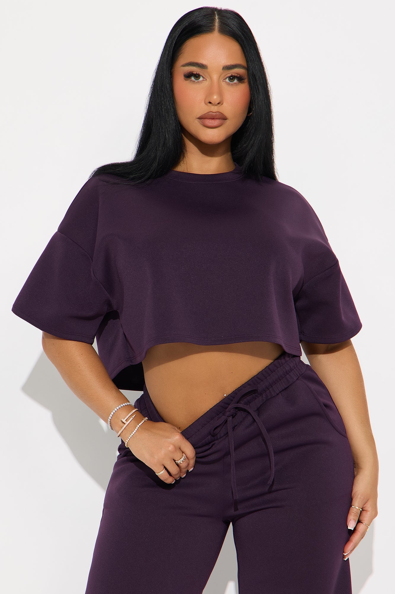 Weekend Flow Scuba Pant Set - Purple