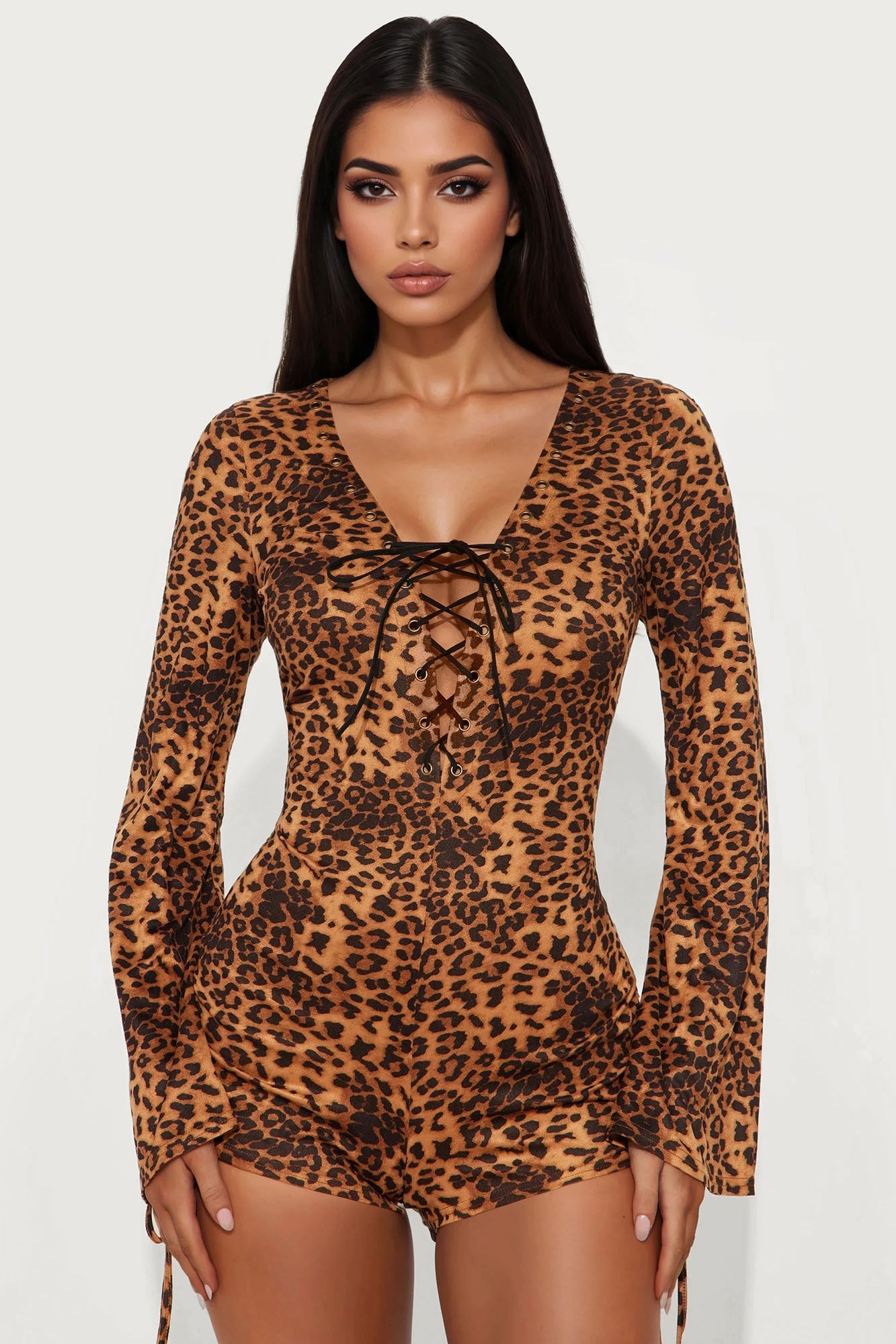Drinks In Miami Leopard Romper - Leopard