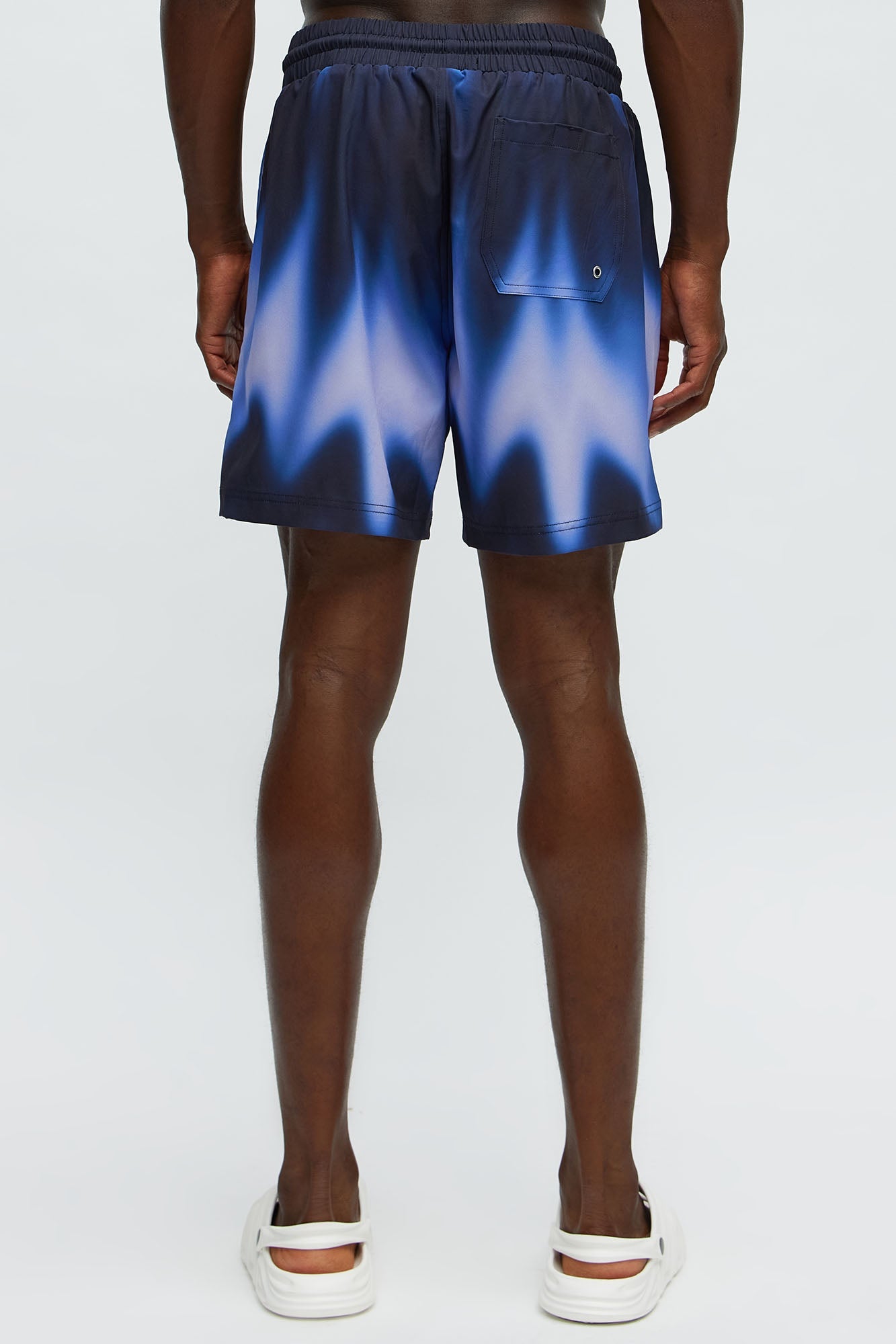 Echo Wave Swim Classic Trunk - Black/Blue