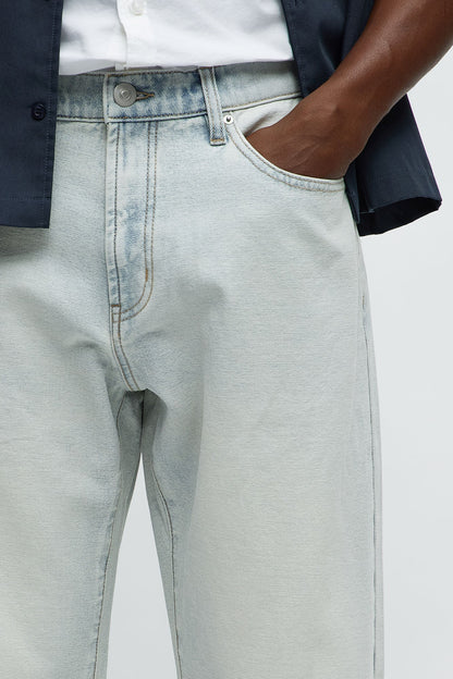 Inside Out Straight Jeans - Light Wash