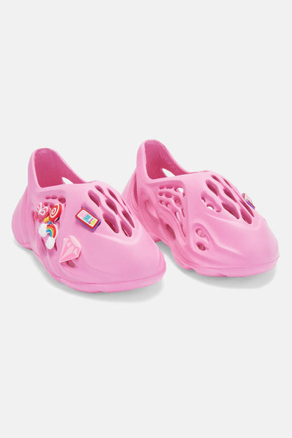 Mini You Know The Vibes Slides - Pink