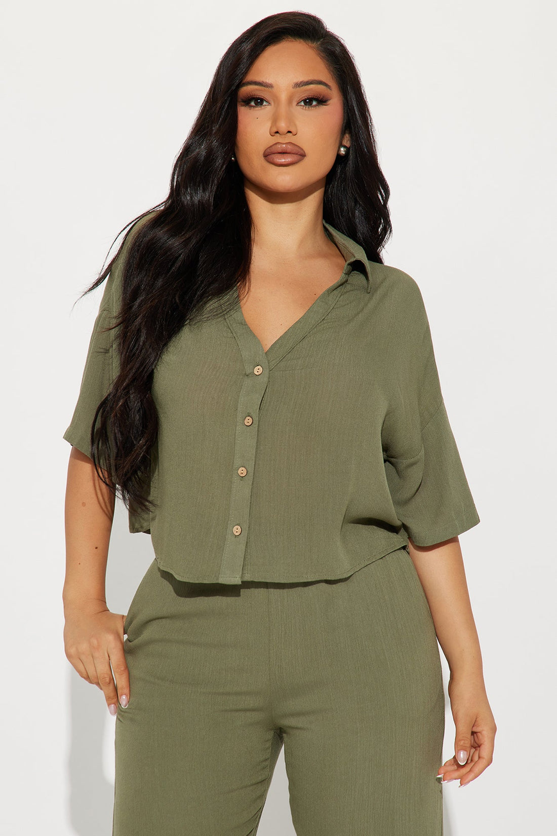 Greece Fantasy Pant Set - Olive