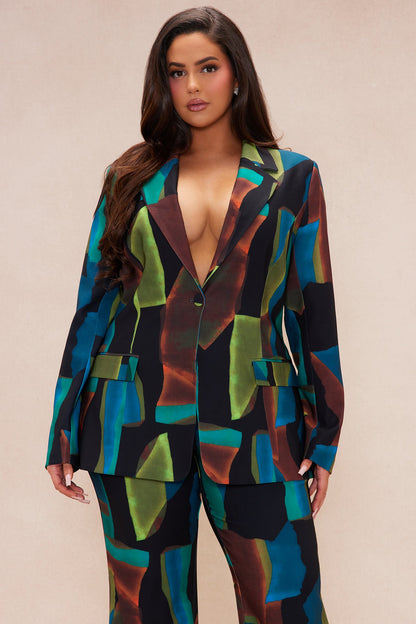 Mason Pant Suit Set - Blue/combo