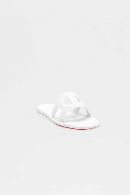 Shawn Slip On Sandals - White