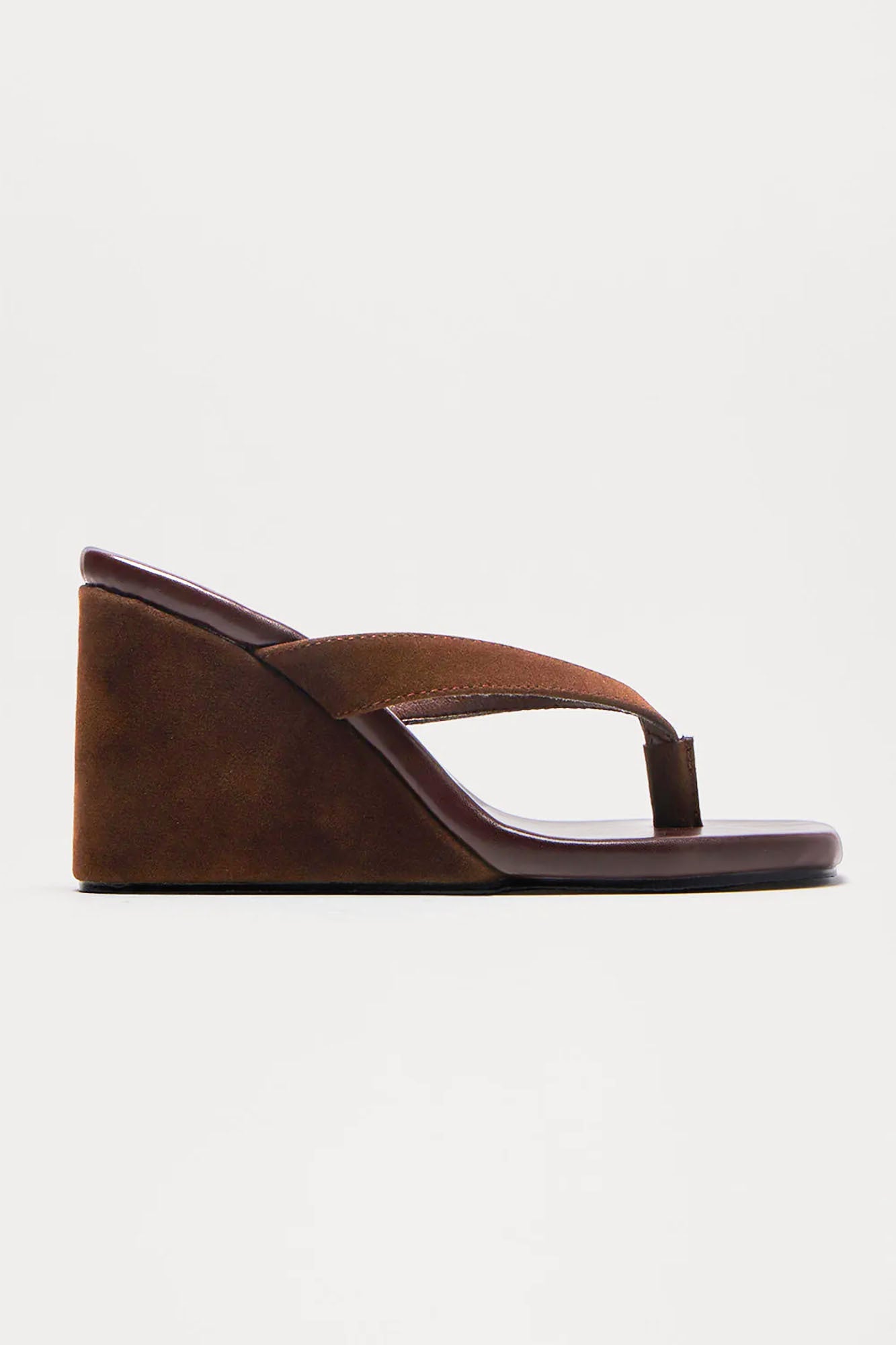Mekia Thong Wedges - Brown