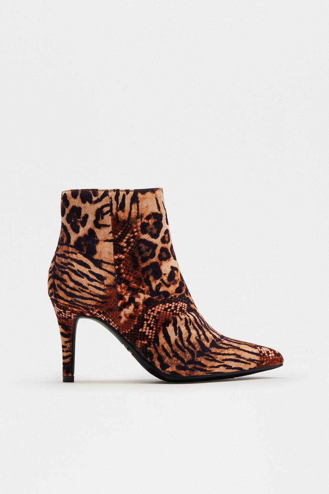 Sora Ankle Booties - Brown/combo