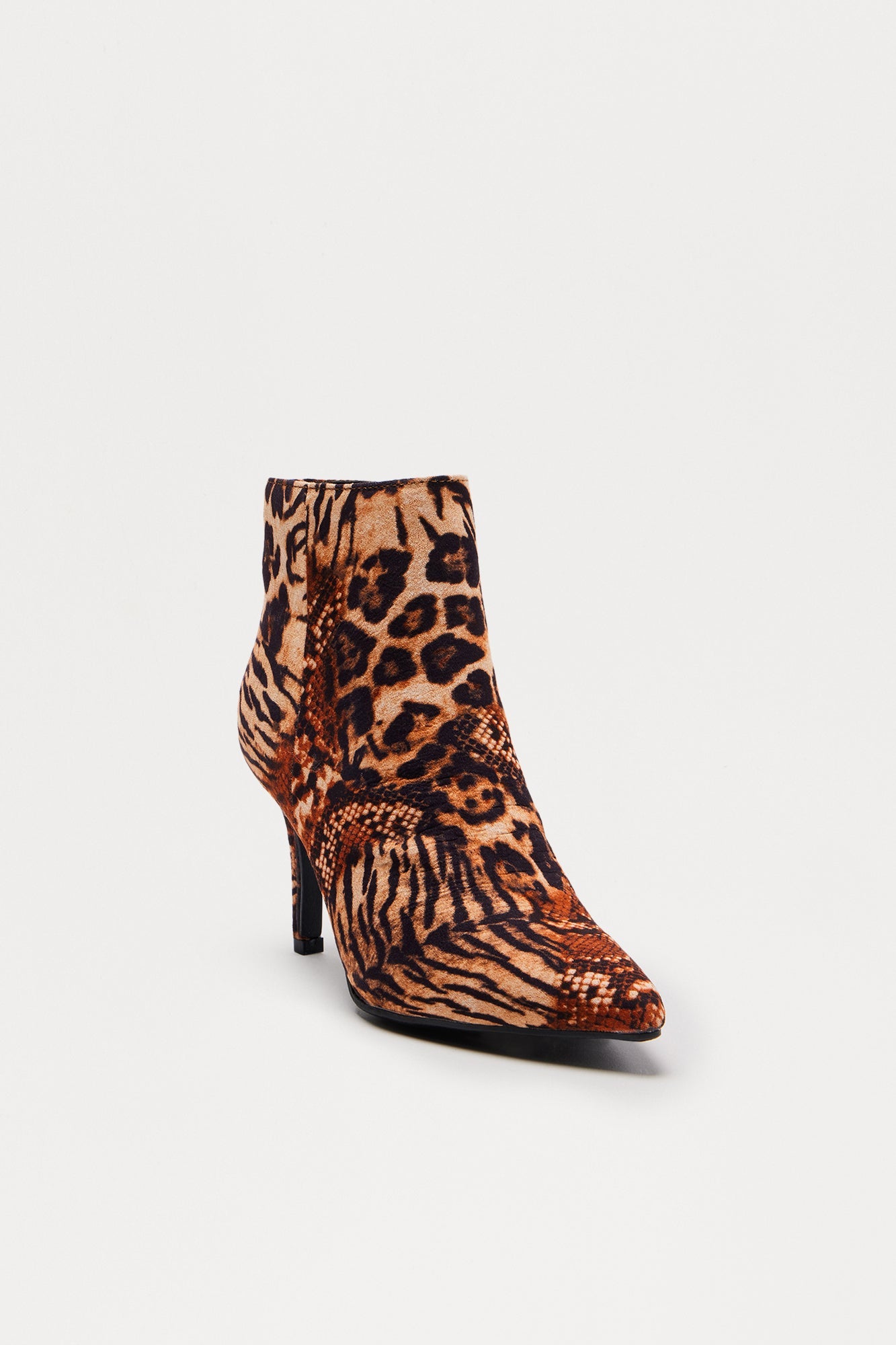Sora Ankle Booties - Brown/combo