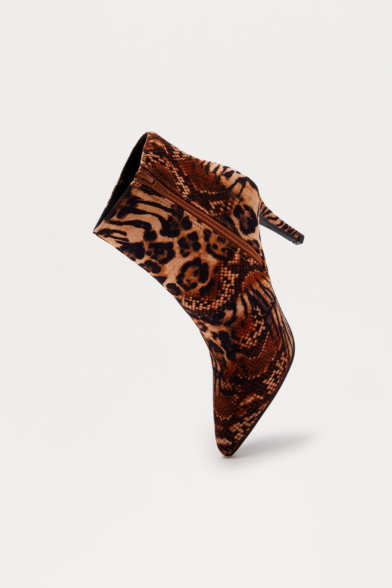 Sora Ankle Booties - Brown/combo