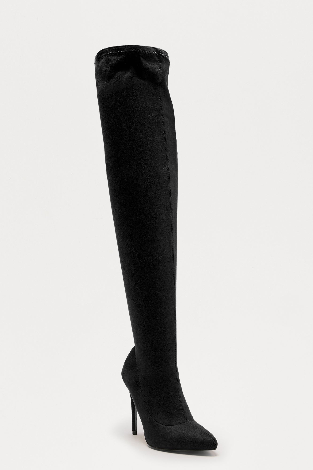Gyra Thigh High Boots - Black