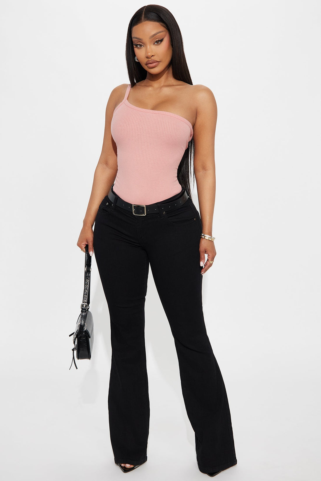 Everyday Low Rise Flare Denim Jeans - Black