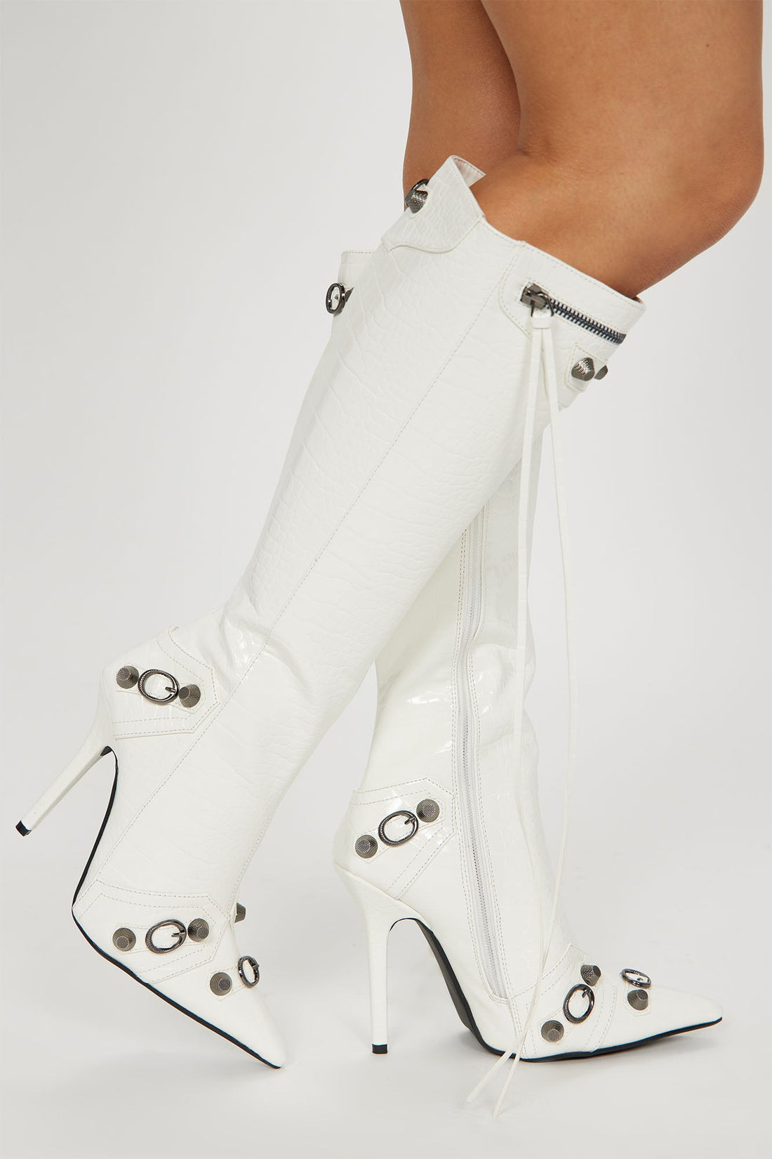 Weekend Exclusive Knee High Boots - White