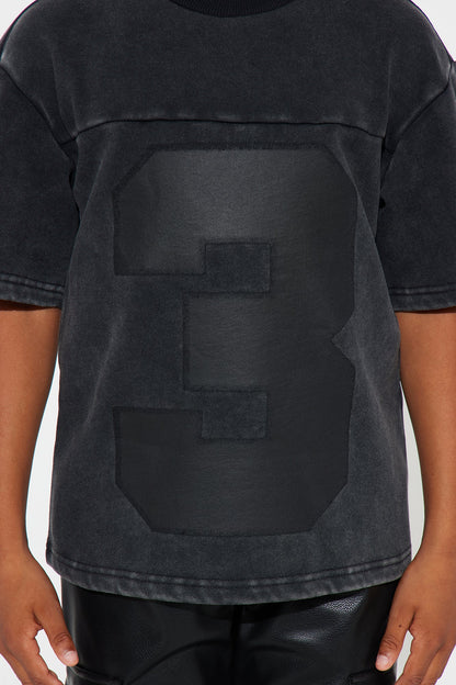 Mini Kyle Oversized Tee - Black Wash