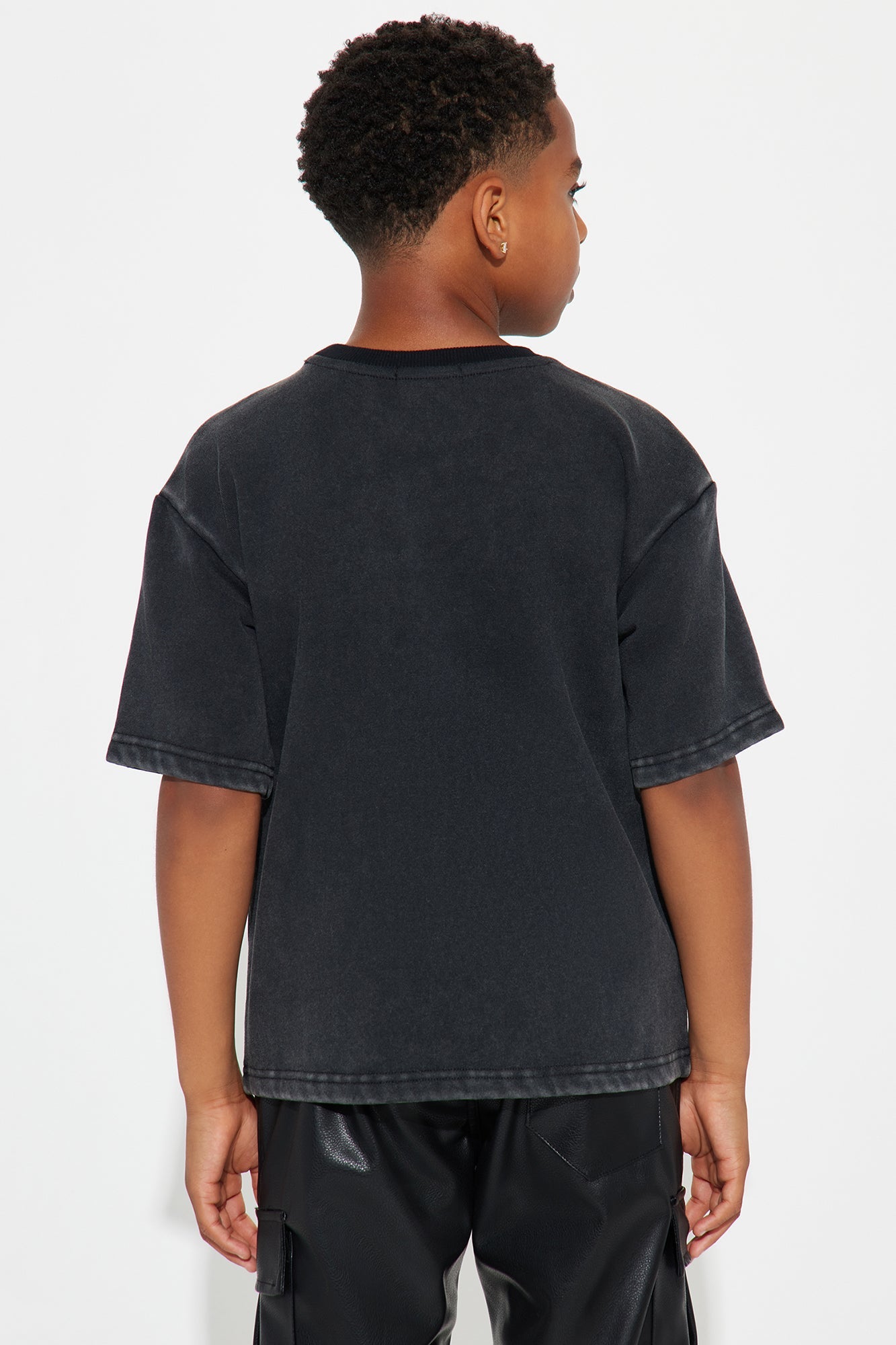 Mini Kyle Oversized Tee - Black Wash
