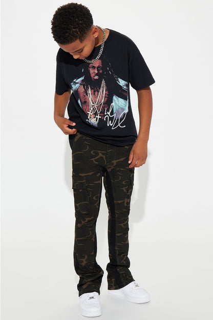 Mini Lil Wayne Mini Portrait Short Sleeve Tee - Black
