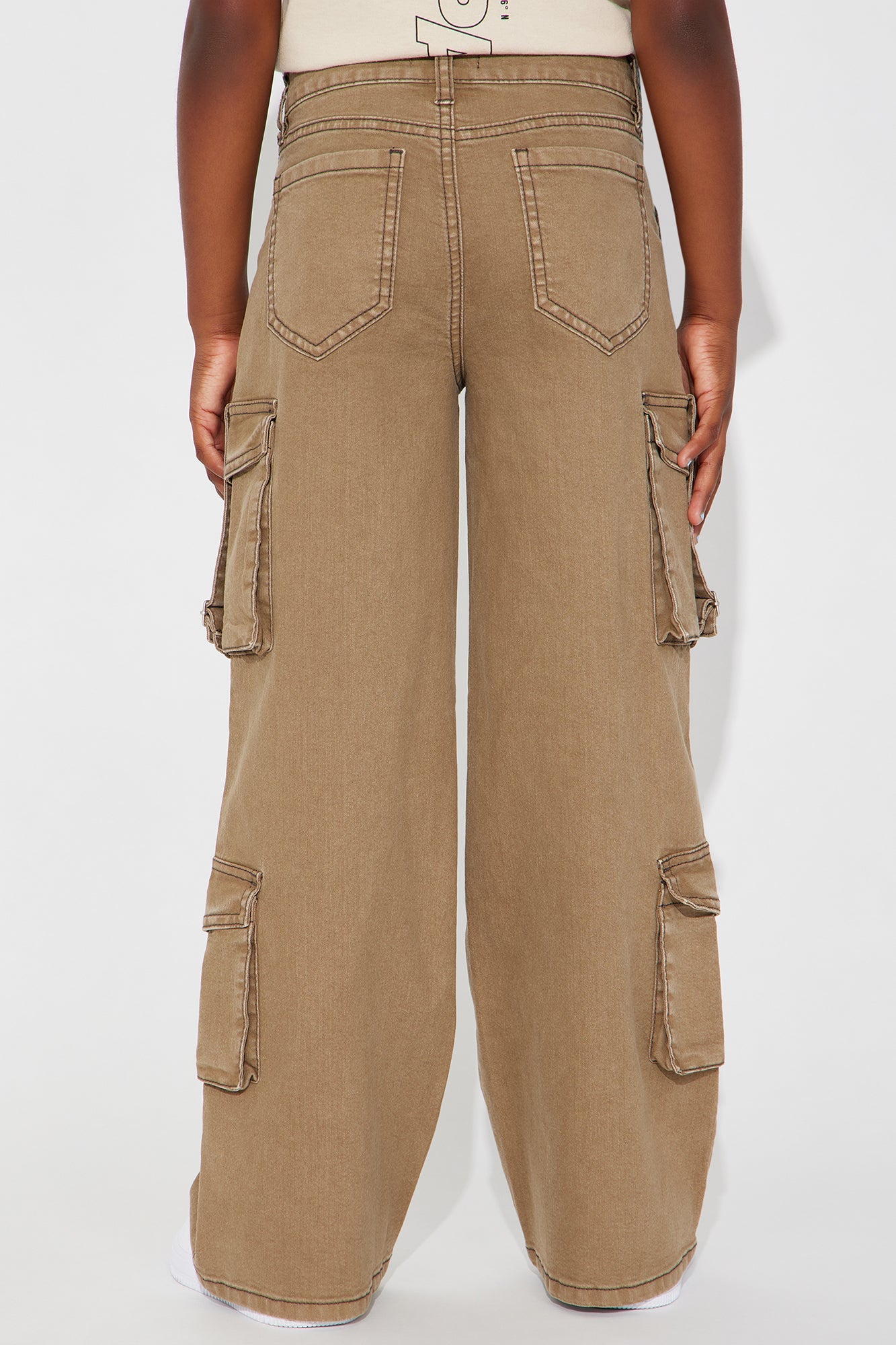 Mini Nothing Left To Say Cargo Jeans - Olive
