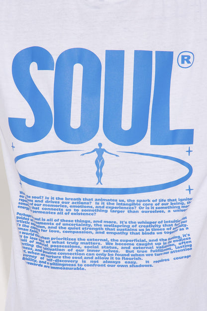 Mini Soul Short Sleeve Front/Back Tee - White