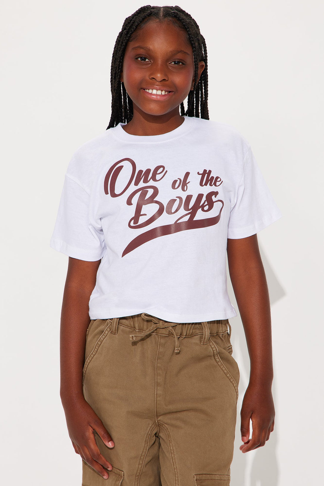 Mini One Of The Boys Tee - White
