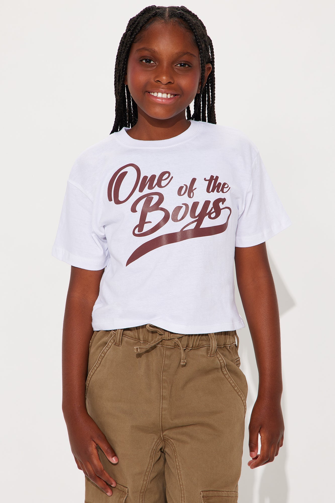 Mini One Of The Boys Tee - White
