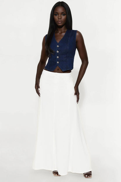 Denim Dreams Hardware Vest - Indigo