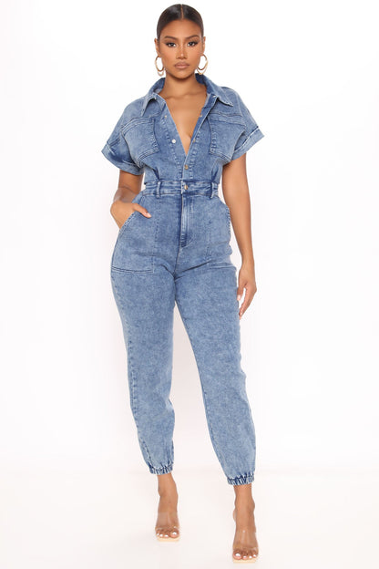 Daniela Denim Jumpsuit - Denim