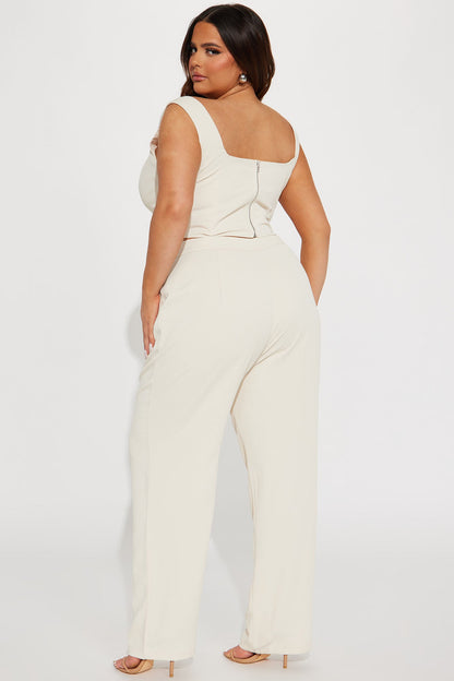 Karol Corset Pant Set - Cream