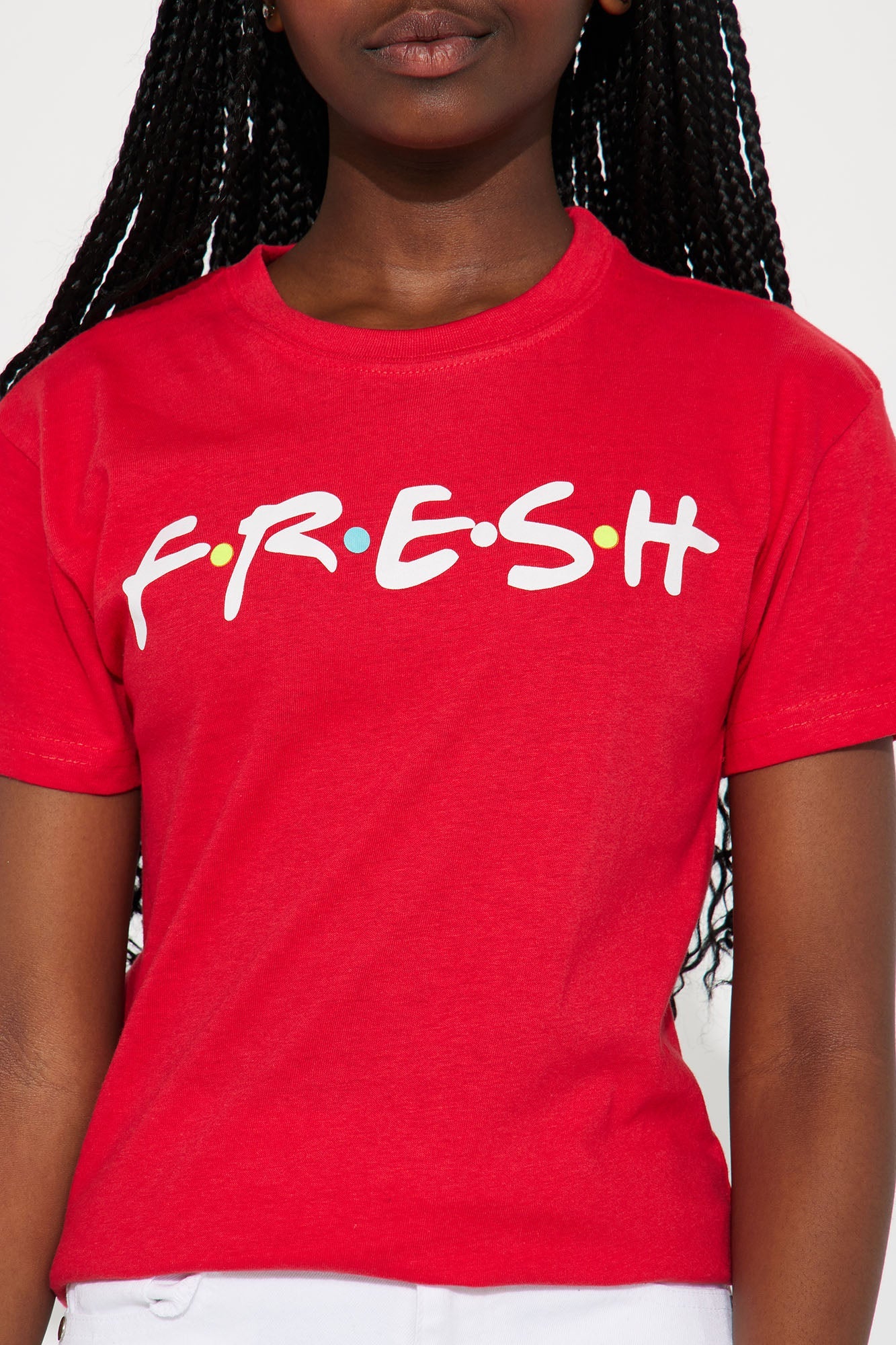 Mini Fresh And New Screen Tee - Red