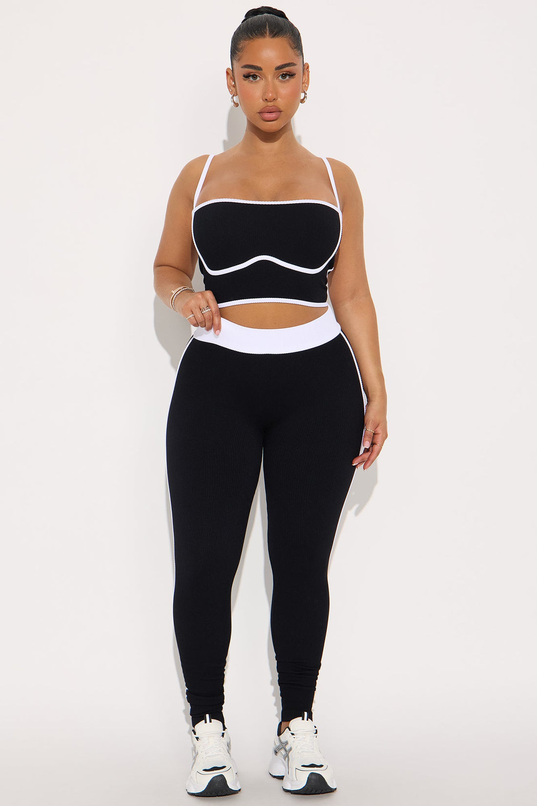 Pushing Limits Seamless Legging Pant Set - Black