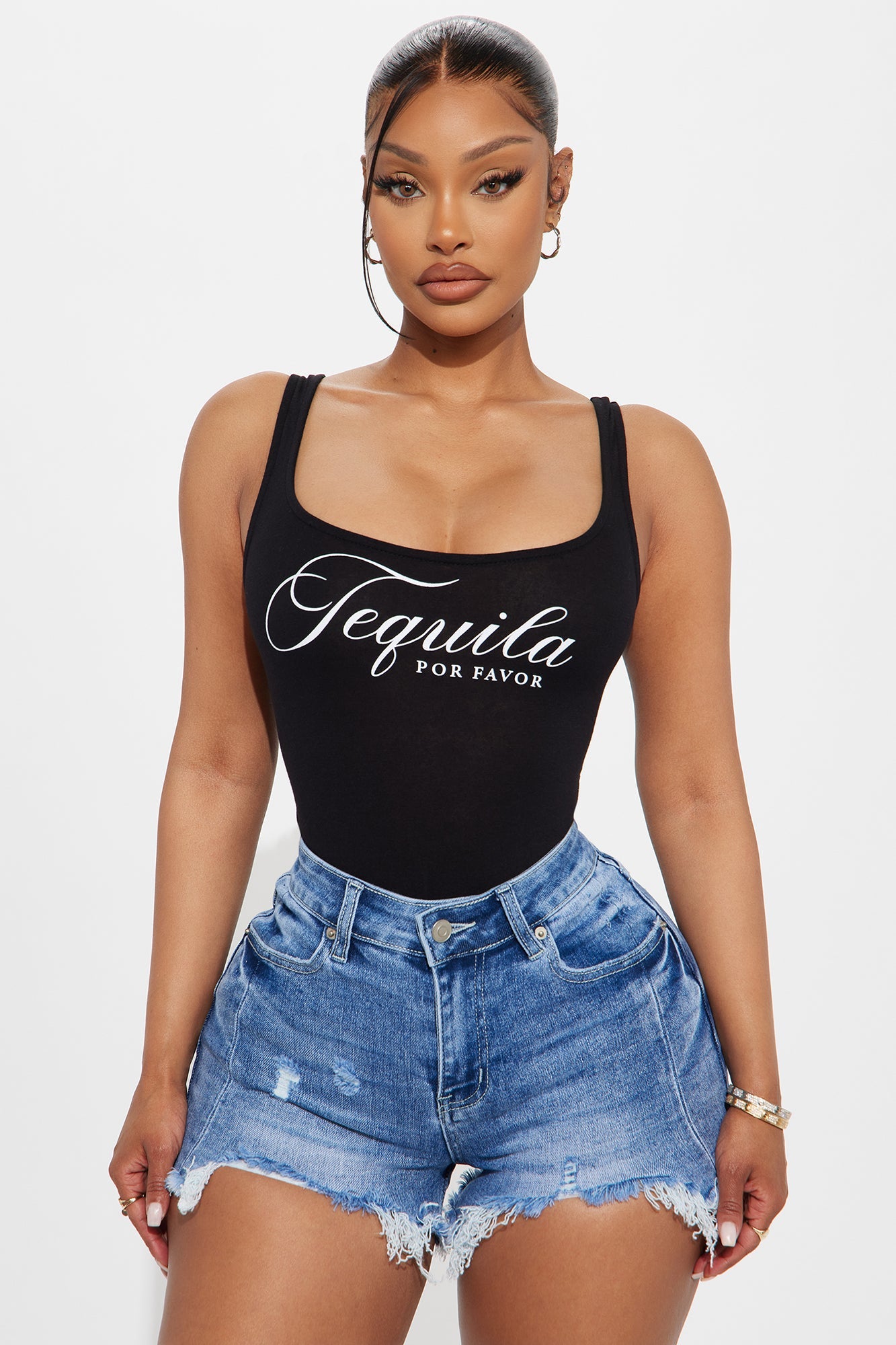 Tequila Por Favor Bodysuit - Black