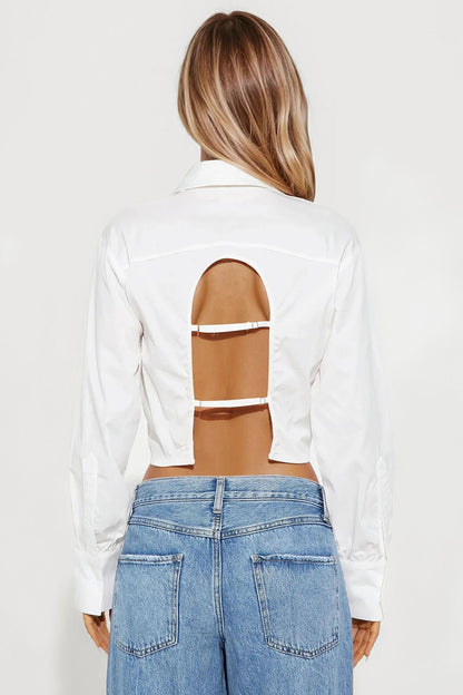 Not The Same Poplin Shirt - White