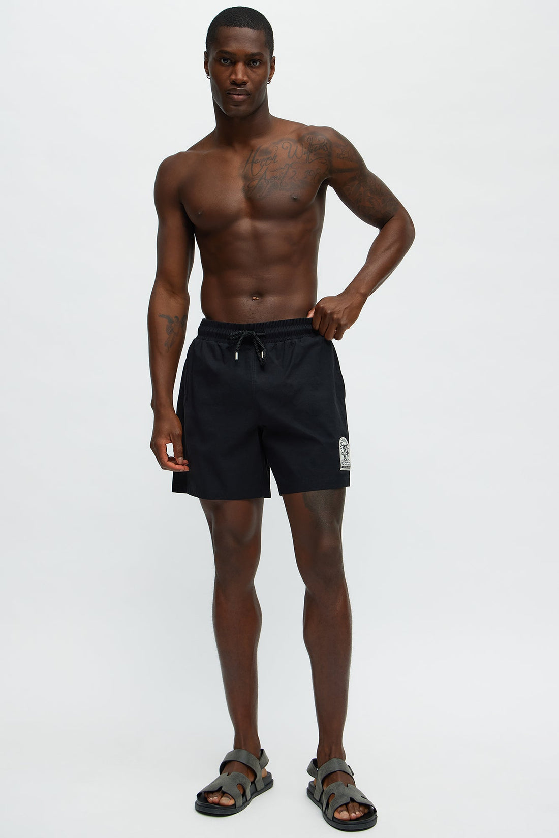 Tropical Disconnect Swim Classic Trunk - Black