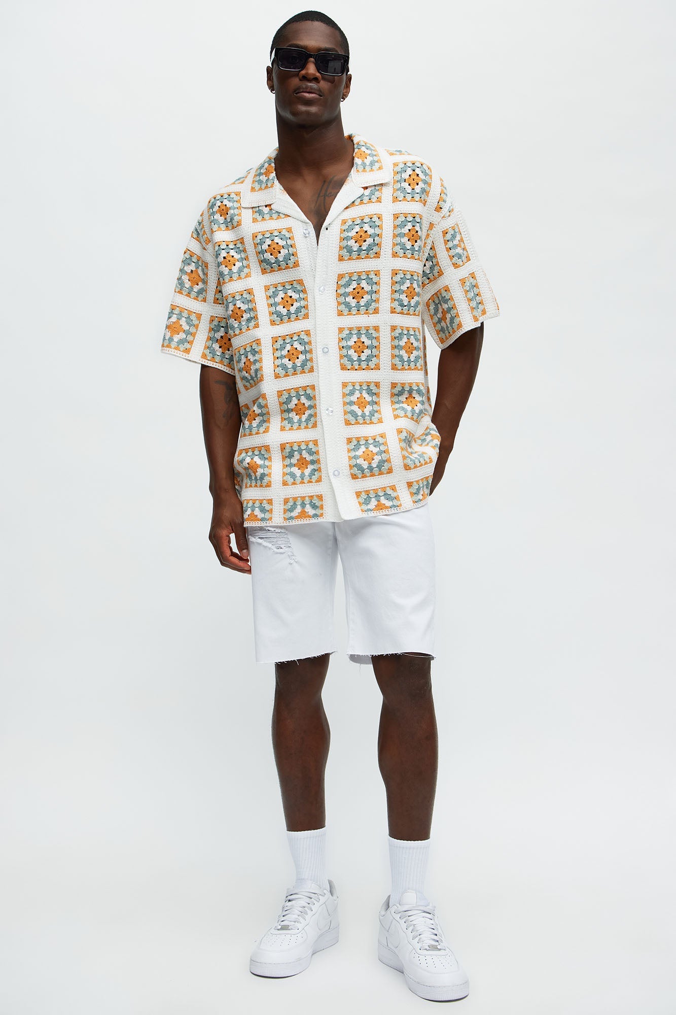 Earl Denim Shorts - White