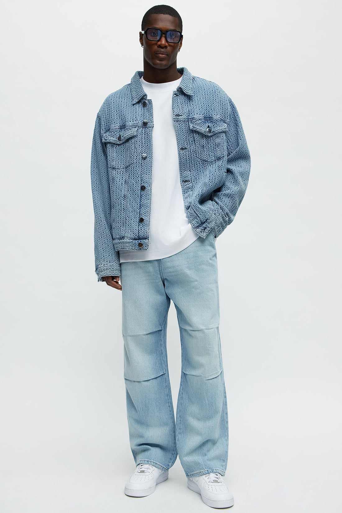 Seen Clean Baggy Jeans - Light Blue Wash