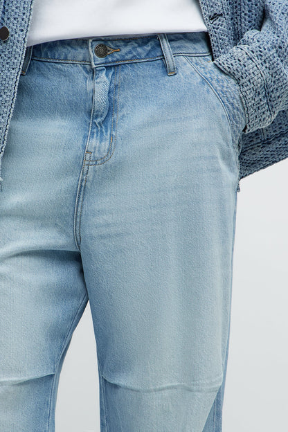 Seen Clean Baggy Jeans - Light Blue Wash