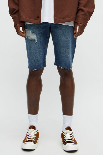 Earl Denim Shorts - Dark Wash