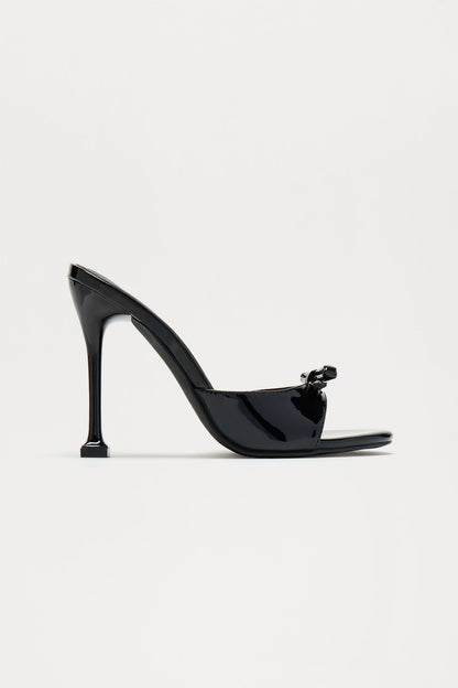 Delilah Bow Mules - Black